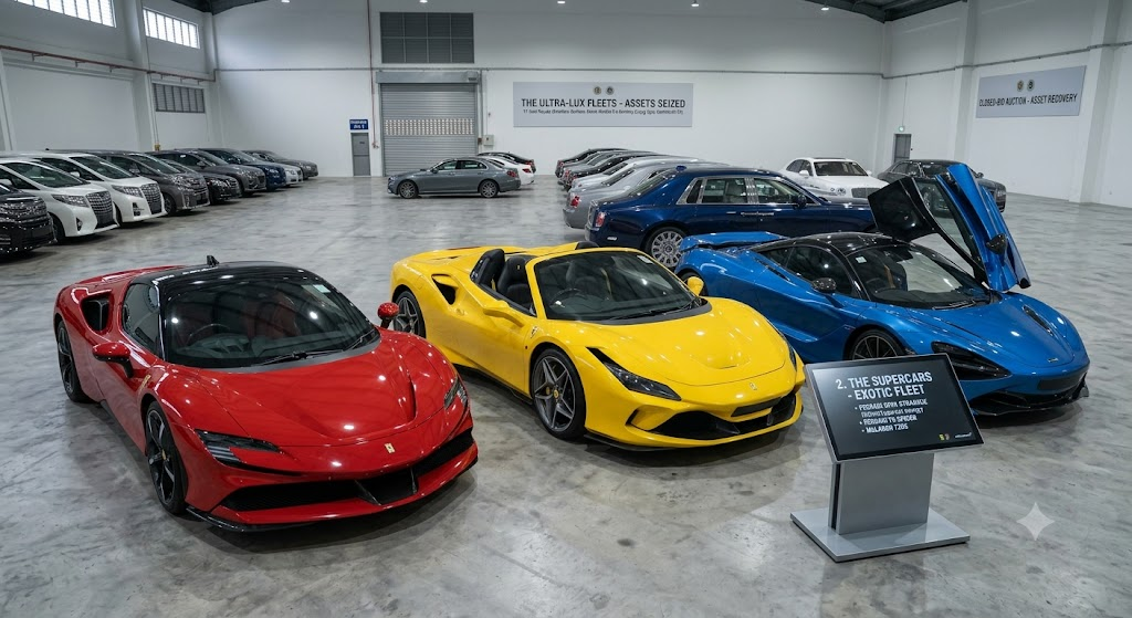 $3B Money Laundering Saga: 47 High-SES Supercars Up for Auction (Mould Included!)
