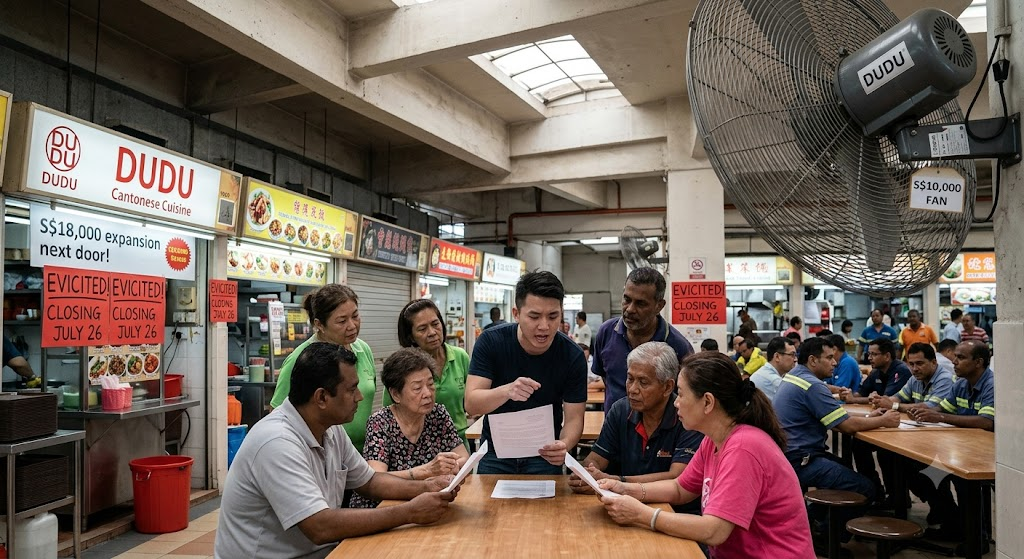 Wah Lao Eh! Rental Monster Strikes Eunos: 7 Stalls Forced To Clear Out, Vendor Burn S$18K Expansion Cash!