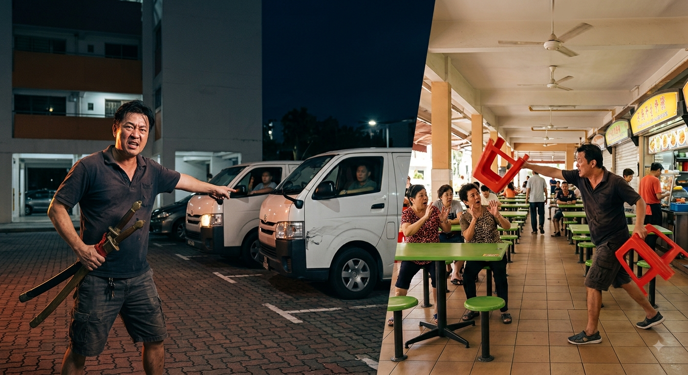 From Kopitiam Banter to “Bankai”: The 10-Beer Uncle Who Brought Swords to a Carpark Fight