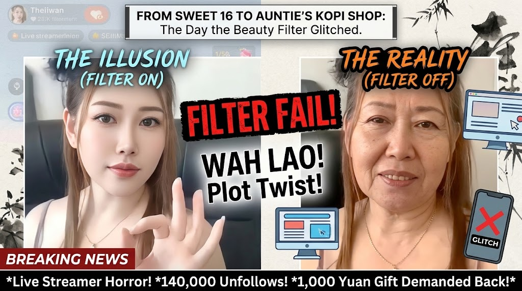 When the Beauty Filter Crashes: How a Live Streamer’s Technical Glitch Turned into an Overnight Horror Story